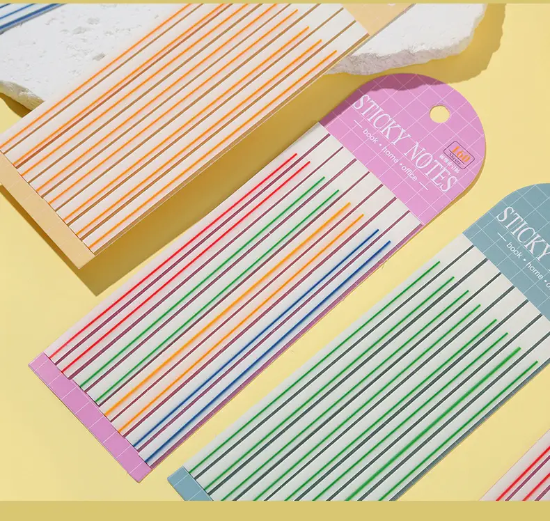 Pet Ultra-Thin Strip Classification Marking Index Stickers, Student Colored Semi-Transparent Sticky Notes, Key Point Marking Stickers — feature 13