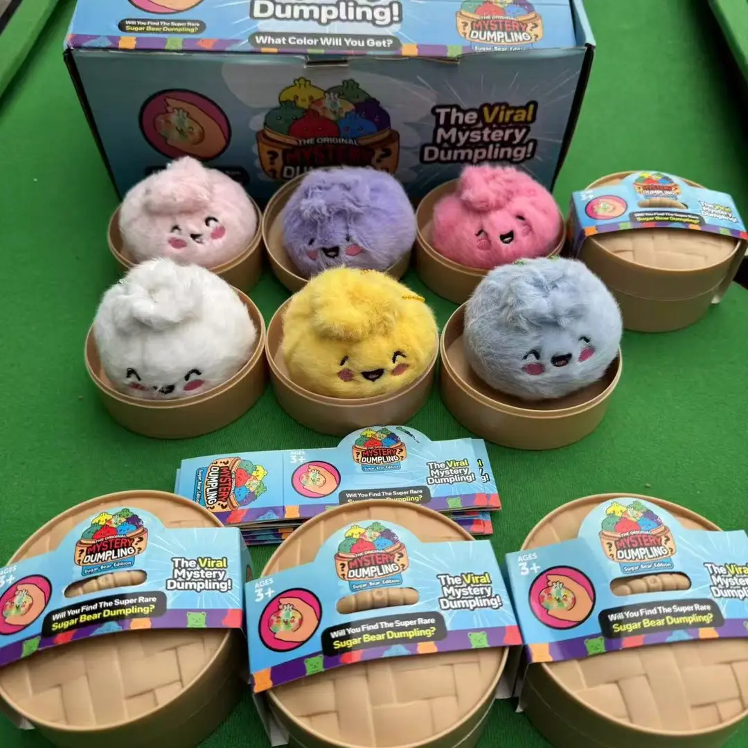 Popular Internet-Famous Plush Bun Stress-Relief Toy, Dumpling Squishy Toy Keychain — feature 3