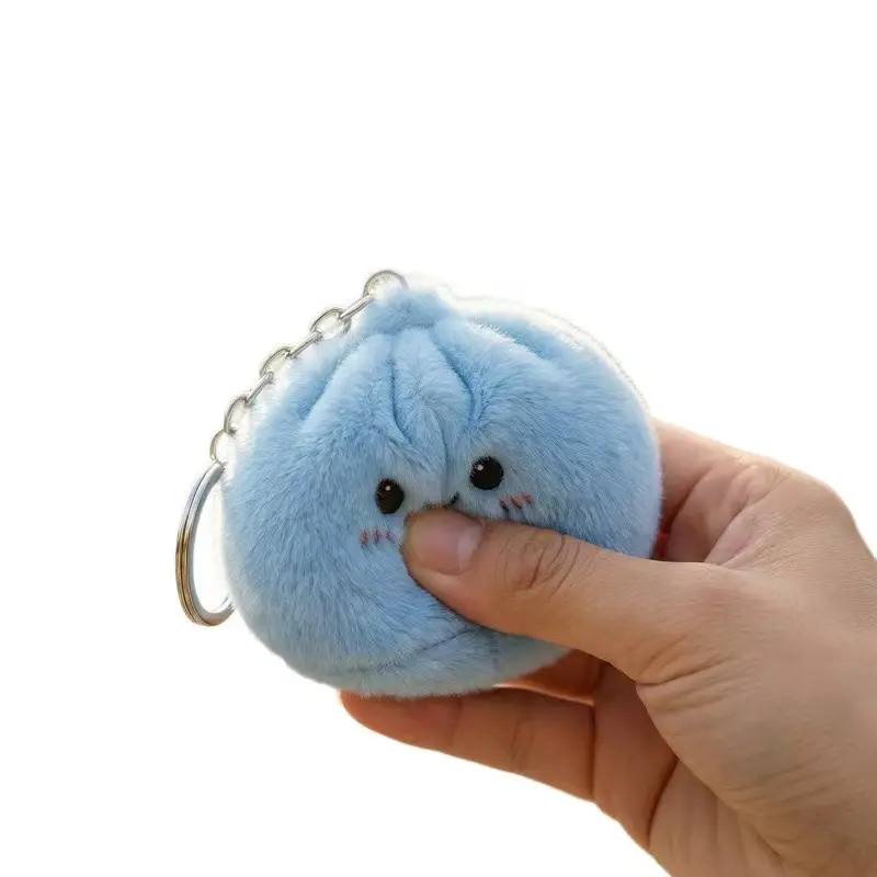 Popular Internet-Famous Plush Bun Stress-Relief Toy, Dumpling Squishy Toy Keychain — feature 7