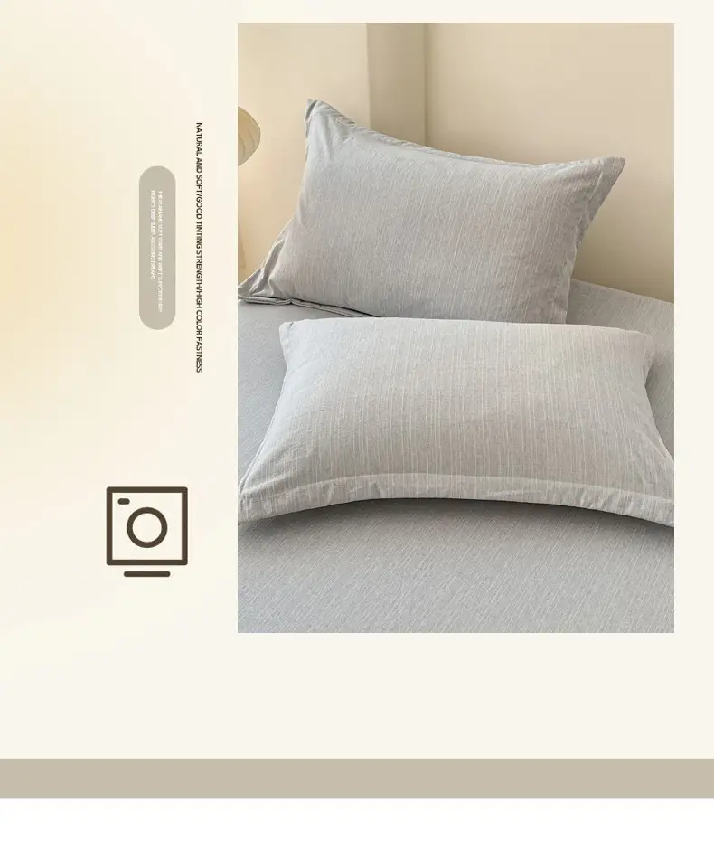 2026 New Cotton and Linen Single-Piece Fitted Sheet, Single-Piece Bedding, Household Bed Cover, Mattress Protector — feature 14