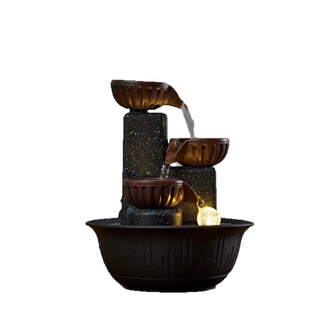 Cross-Border Water Fountain Ornament for Home Office Decor