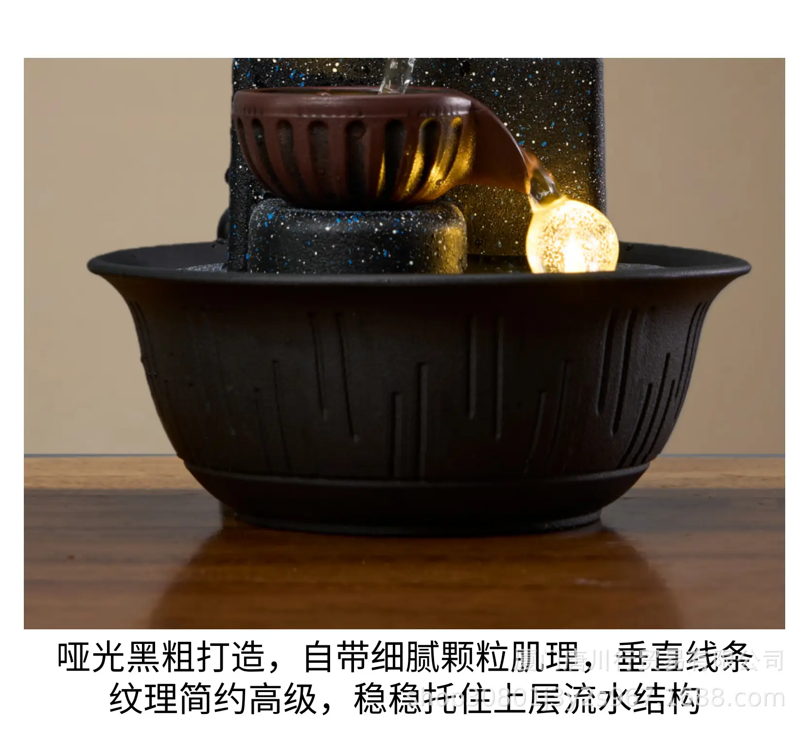 Cross-Border Water Fountain Ornament for Home Office Decor — feature 8