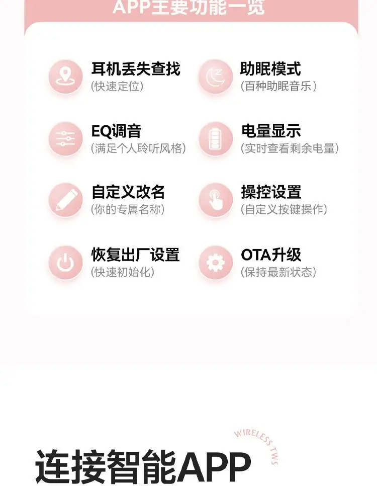 2026 New Model Bean-Shaped Sleep Bluetooth Earphones, Mini Ultra-Small In-Ear Noise-Cancelling High-Quality Sound Long-Lasting Wireless Earbuds — feature 6