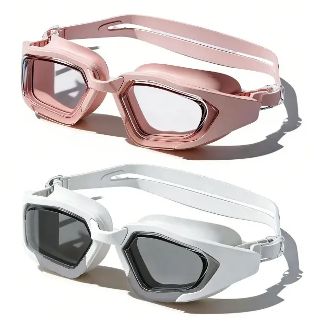 Cross-Border New Model Swimming Goggles, High-Definition Anti-Fog Silicone Swimming Goggles, Large-Frame Waterproof Swimming Competition Goggles and Swimming Cap Set — feature 8