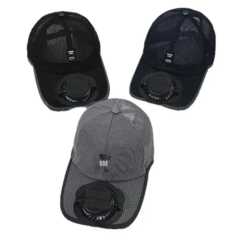 Solar USB Fan Baseball Cap - Image 16