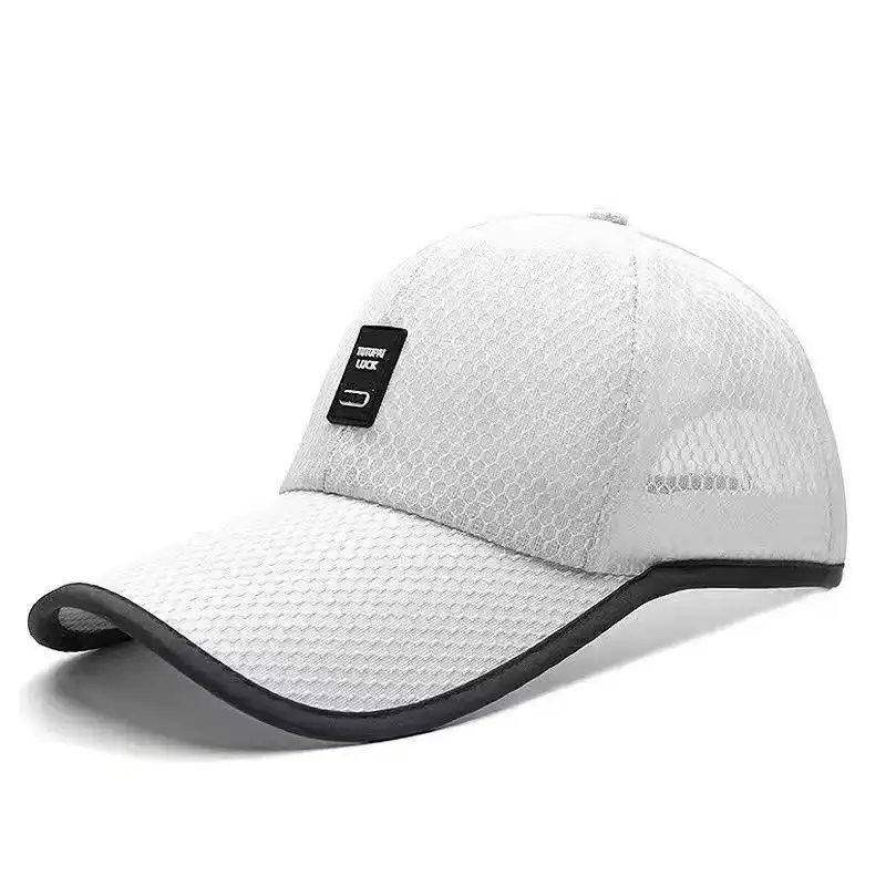 Summer New Solar Charging Fan Hat Adult Breathable Mesh Hat Sun Protection Outdoor Leisure Baseball Cap