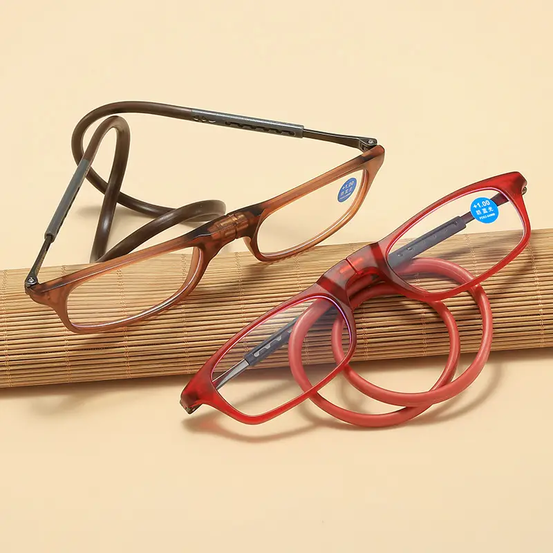 A876 New Soft Tape Design, Portable Magnet, Comfortable for Men and Women, Reading Glasses for the Elderly, Neck-Hanging Presbyopic Glasses - Image 5