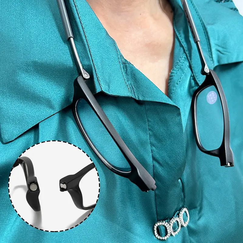 A876 New Soft Tape Design, Portable Magnet, Comfortable for Men and Women, Reading Glasses for the Elderly, Neck-Hanging Presbyopic Glasses - Image 6