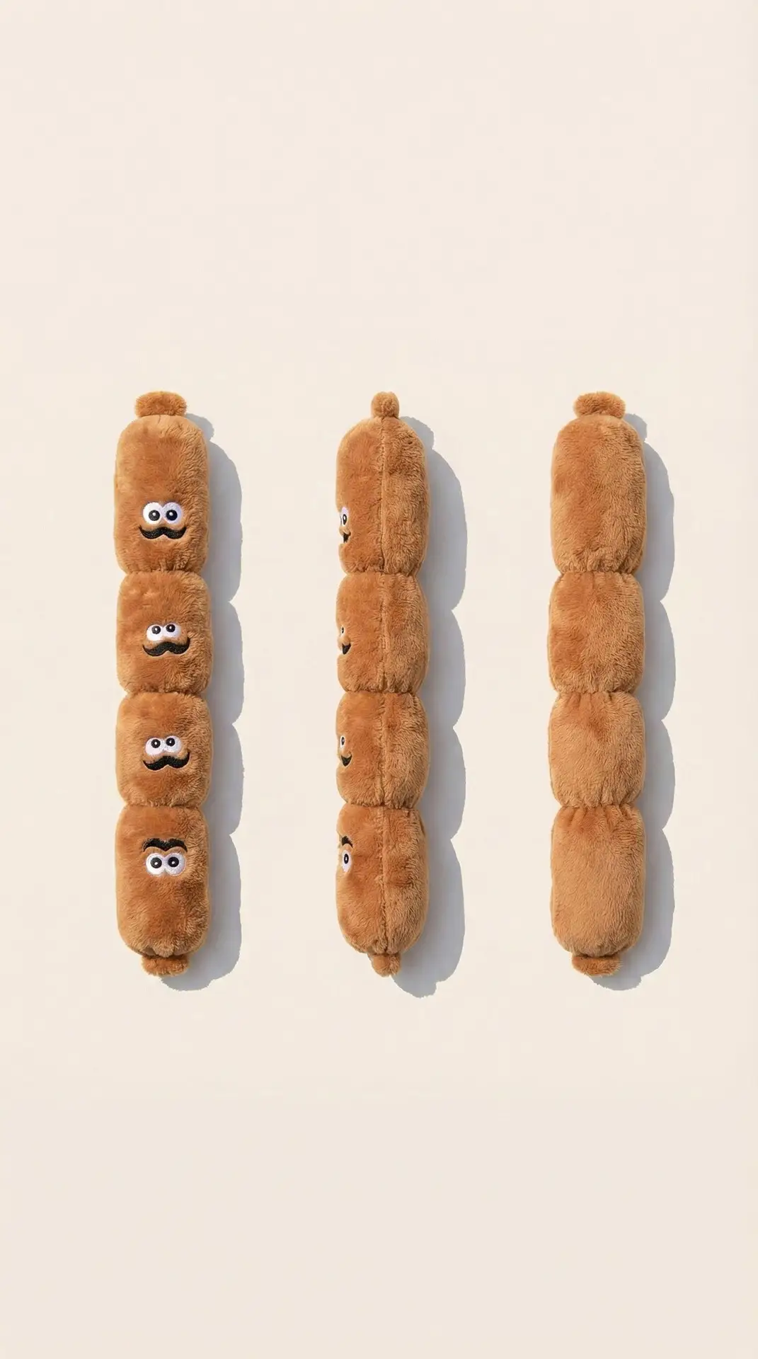 Pet Dog Press-And-Squeak Toy, Realistic Plush Sausage for Chewing, Boredom Relief, Self-Entertainment, Sniffing, Suitable for Teddy, French Bulldog, Golden Retriever — feature 3