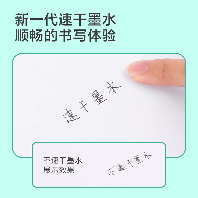 Double-Core S08-E Dual-Core St Exam Pen, Retractable Gel Pen, High Aesthetic Value, 0.5mm Black Signature Pen, Student Stationery