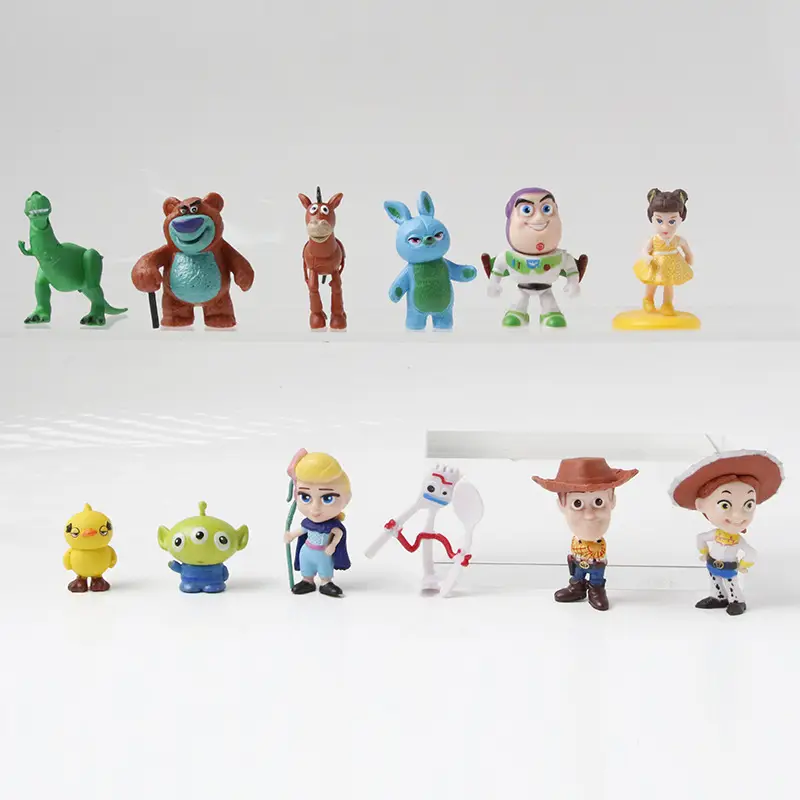 New Toy Story Dolls, Anime Buzz, Woody, and Three-Eyed Alien Toy Models, Cake Decorations, Figurines