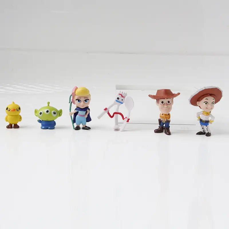 New Toy Story Dolls, Anime Buzz, Woody, and Three-Eyed Alien Toy Models, Cake Decorations, Figurines