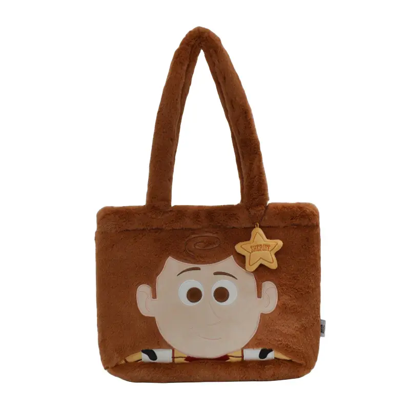 Authentic Disney Plush Toy Strawberry Bear Doll, Toy Story Pendant, Woody Backpack Charm, Crossbody Bag
