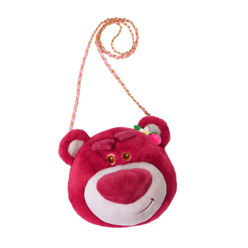 Authentic Disney Plush Toy Strawberry Bear Doll, Toy Story Pendant, Woody Backpack Charm, Crossbody Bag
