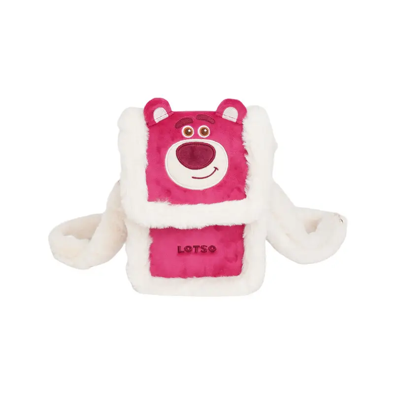 Authentic Disney Plush Toy Strawberry Bear Doll, Toy Story Pendant, Woody Backpack Charm, Crossbody Bag