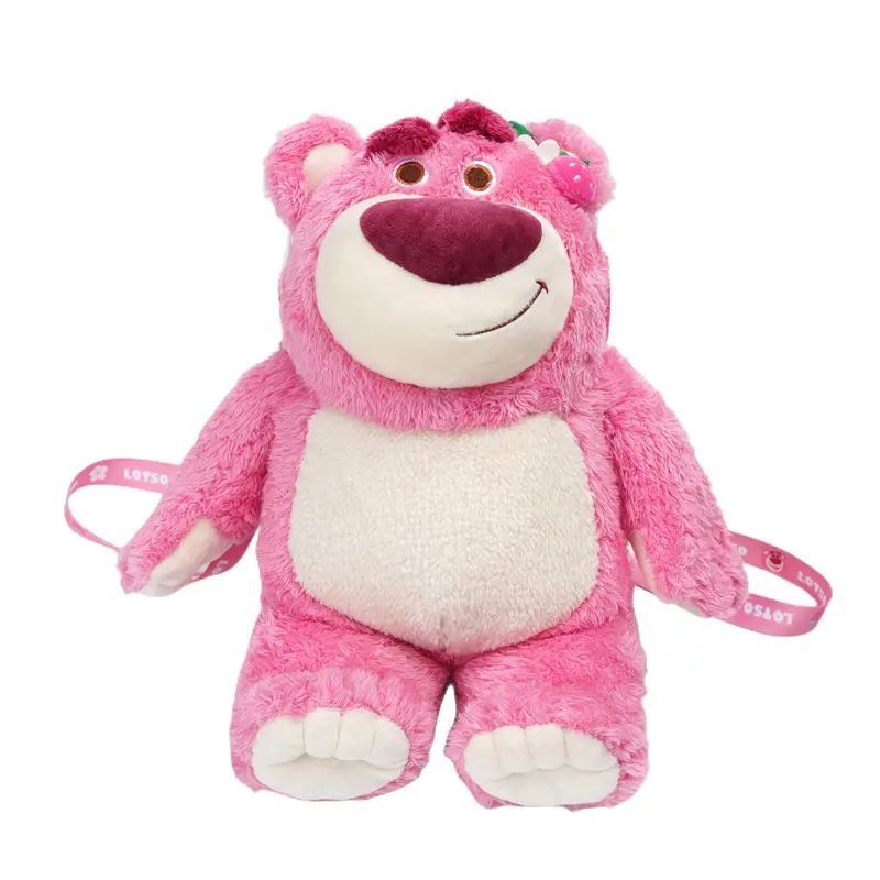 Authentic Disney Plush Toy Strawberry Bear Doll, Toy Story Pendant, Woody Backpack Charm, Crossbody Bag