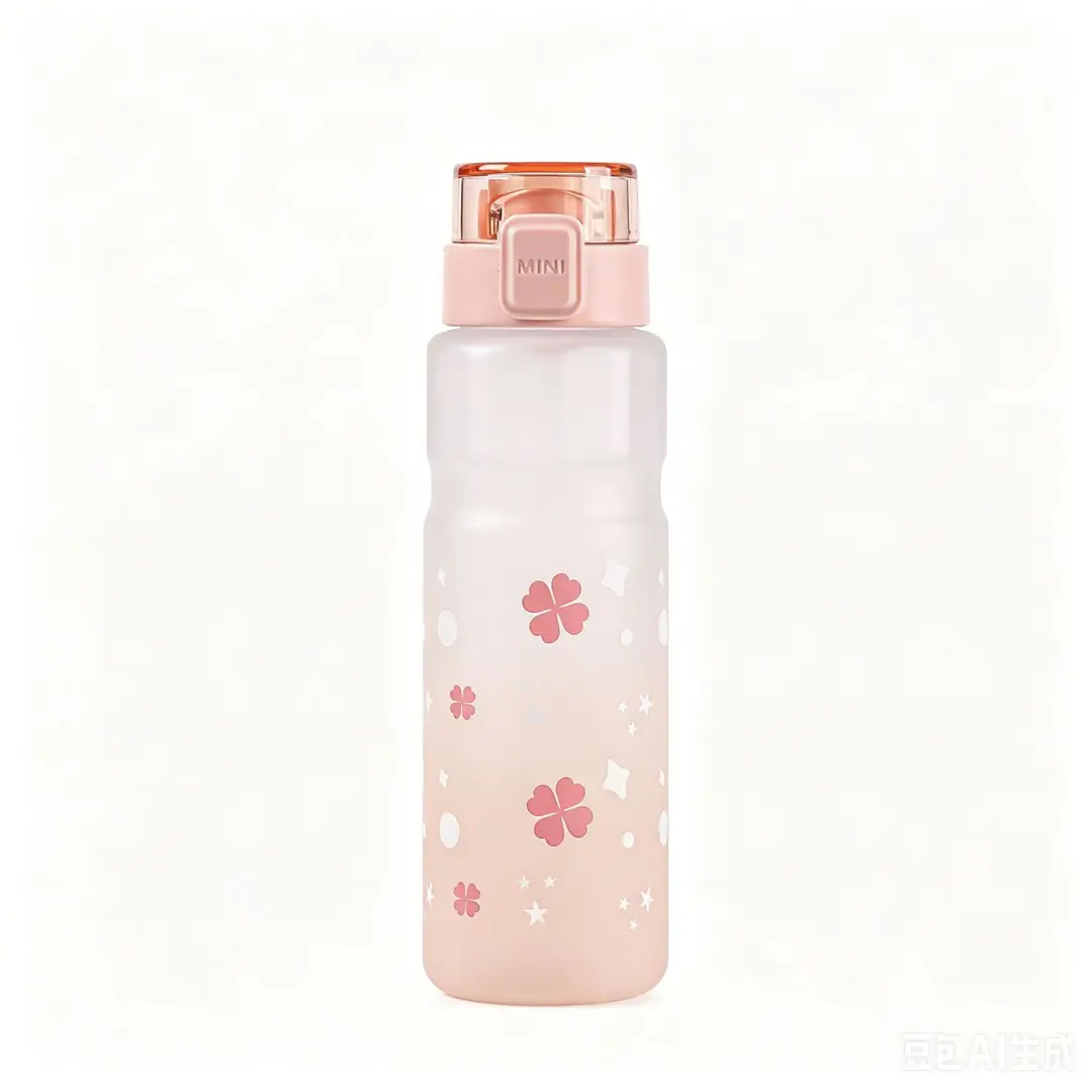 Sports Water Cup, Summer Large-Capacity Straw Cup, Cycling Portable Water Cup, Unbreakable Fitness Water Bottle, Plastic Cup
