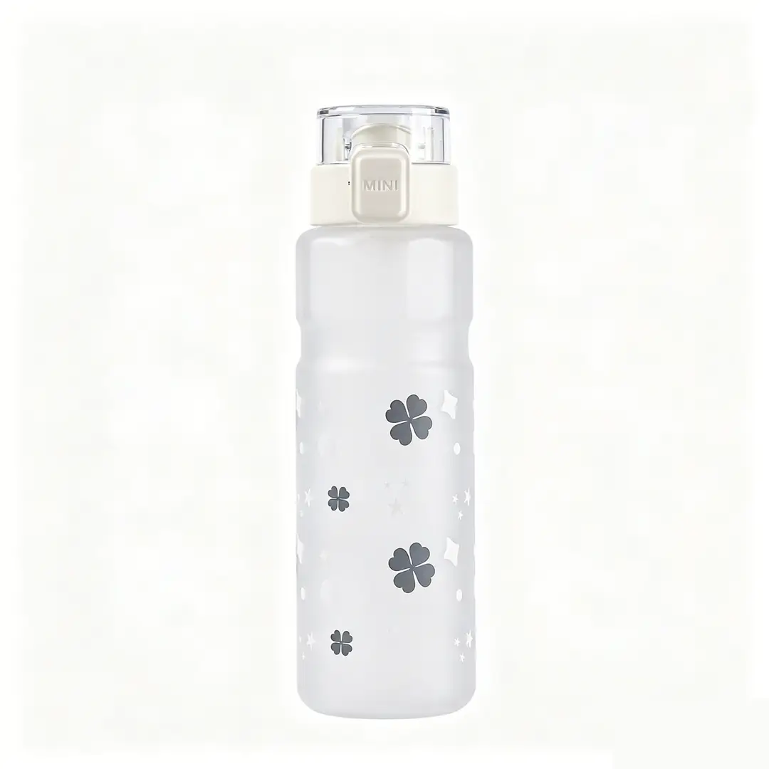 Sports Water Cup, Summer Large-Capacity Straw Cup, Cycling Portable Water Cup, Unbreakable Fitness Water Bottle, Plastic Cup