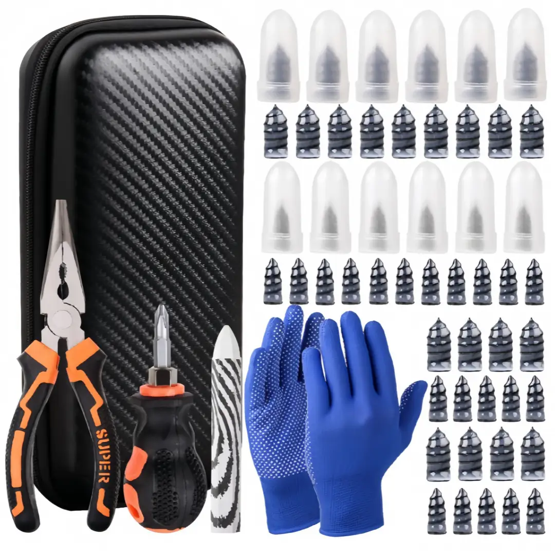 Cross-Border Tire Repair Tool Kit with 100+ Detachable Blades — feature 1