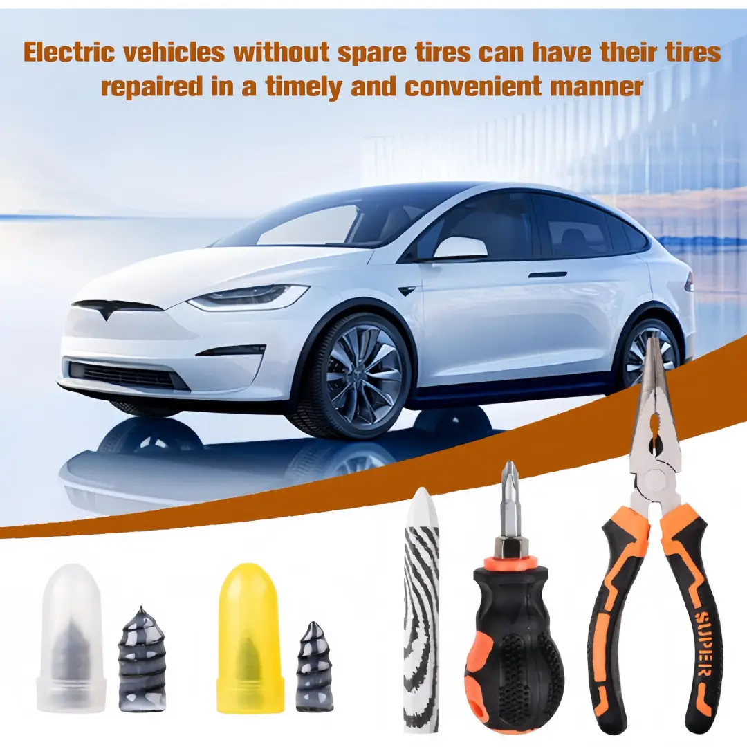 Cross-Border Tire Repair Tool Kit with 100+ Detachable Blades — feature 11