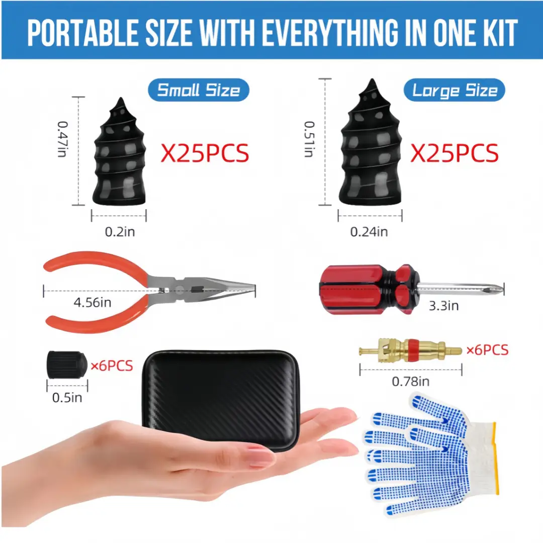 Cross-Border Tire Repair Tool Kit with 100+ Detachable Blades — feature 13