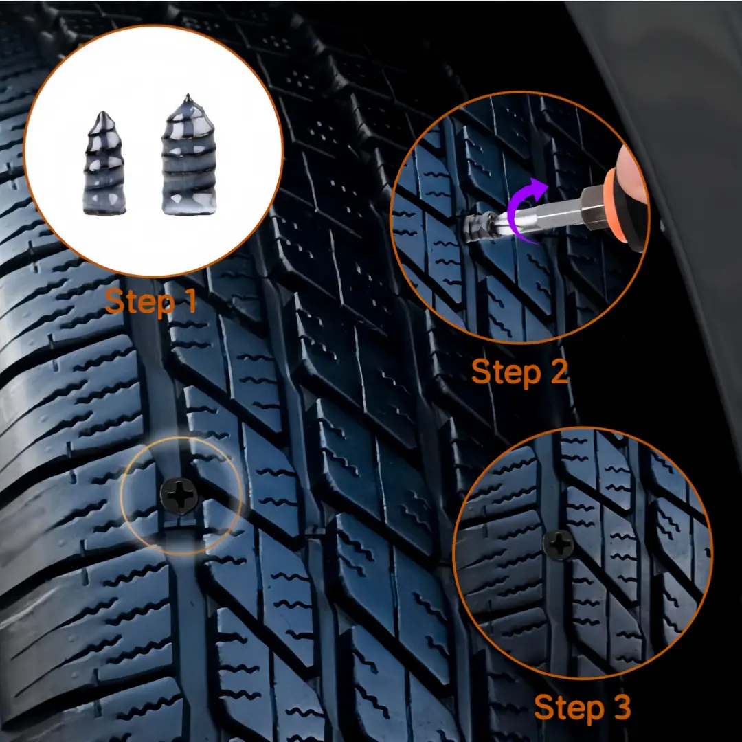 Cross-Border Tire Repair Tool Kit with 100+ Detachable Blades — feature 7