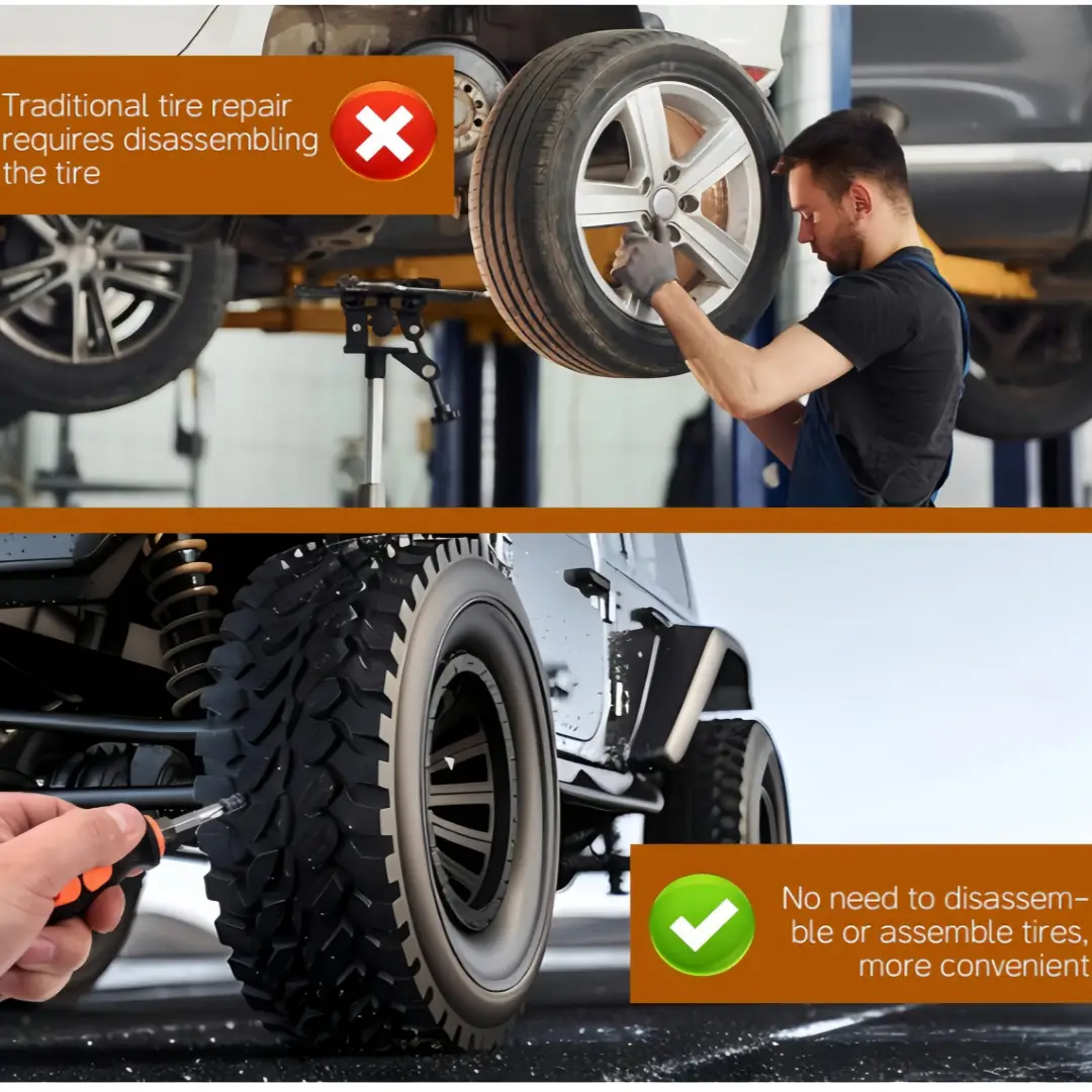 Cross-Border Tire Repair Tool Kit with 100+ Detachable Blades — feature 9