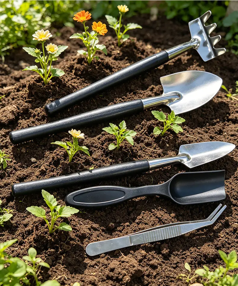 20-piece complete garden tool set, including pruning shears, fruit picking tool, pole saw/lopper, for household and yard trimming — feature 15