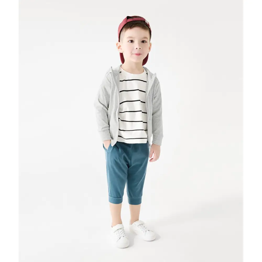 Summer Children's Pure Cotton Sun Protection Clothing for Boys and Girls, Solid Color Sun Protection Jacket, Children's Ultra-Thin Breathable Zip-Up Top — feature 11