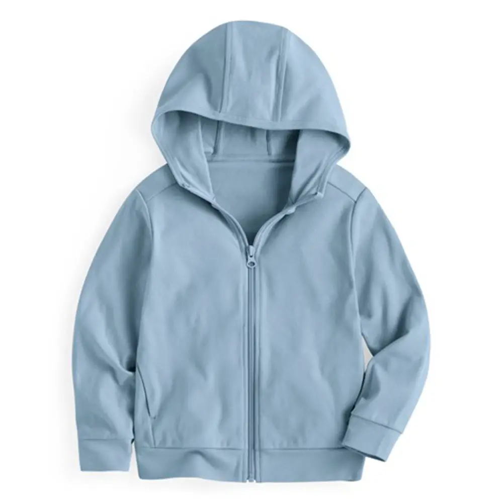 Summer Children's Pure Cotton Sun Protection Clothing for Boys and Girls, Solid Color Sun Protection Jacket, Children's Ultra-Thin Breathable Zip-Up Top — feature 18