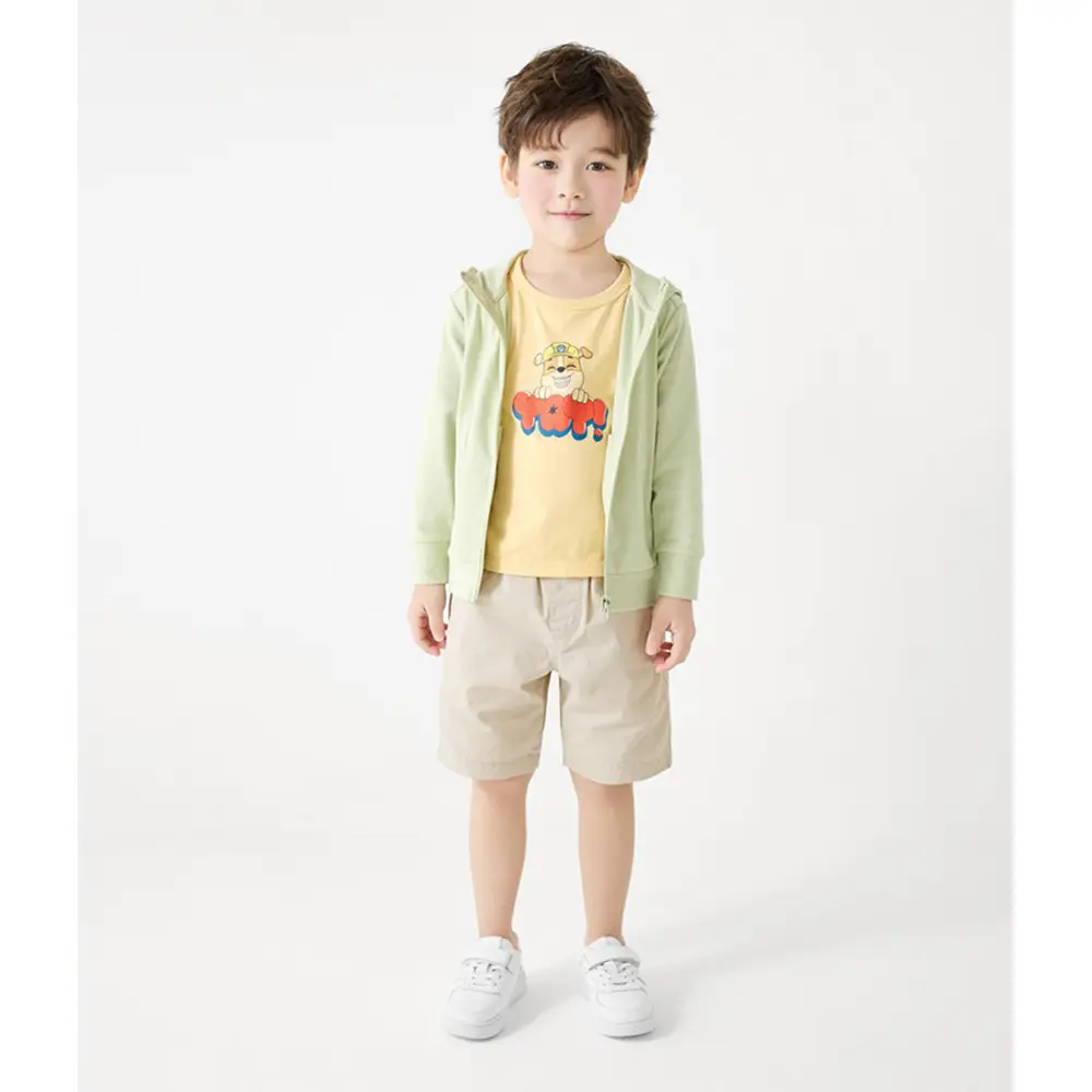 Summer Children's Pure Cotton Sun Protection Clothing for Boys and Girls, Solid Color Sun Protection Jacket, Children's Ultra-Thin Breathable Zip-Up Top — feature 8