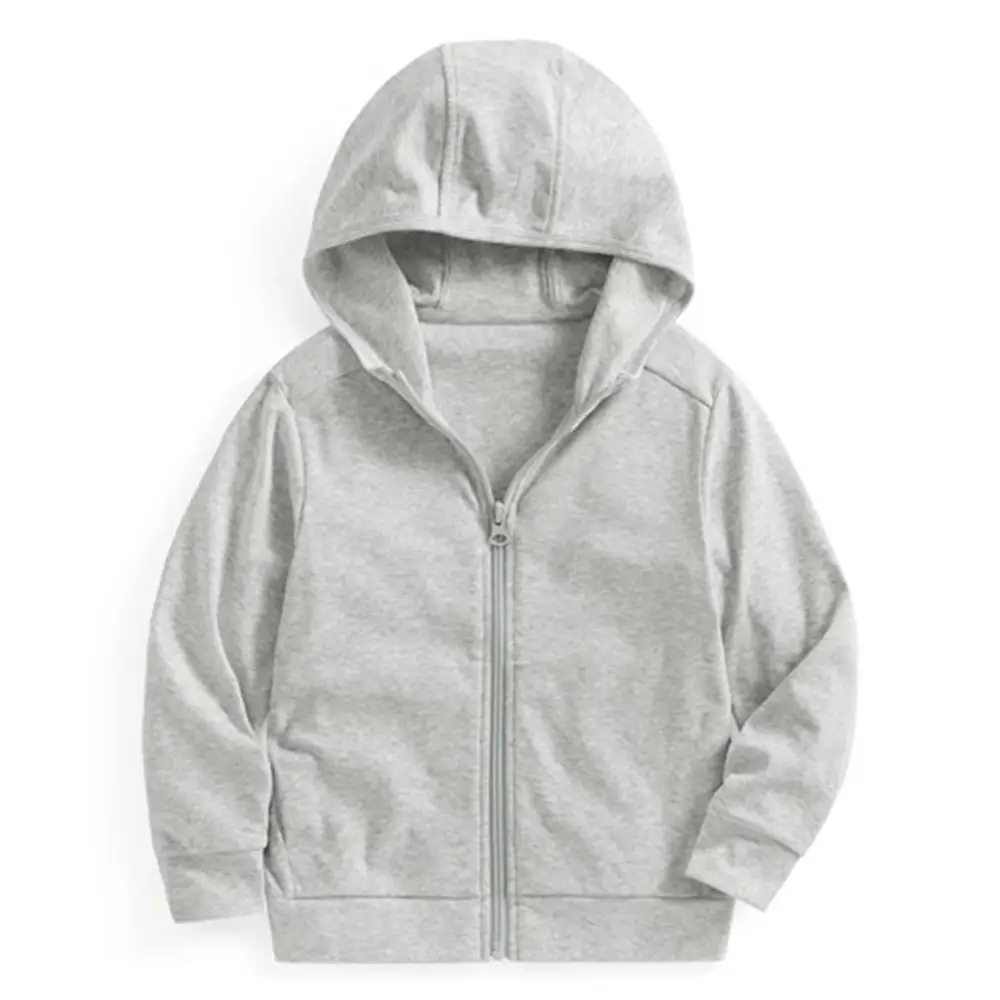 Summer Children's Pure Cotton Sun Protection Clothing for Boys and Girls, Solid Color Sun Protection Jacket, Children's Ultra-Thin Breathable Zip-Up Top