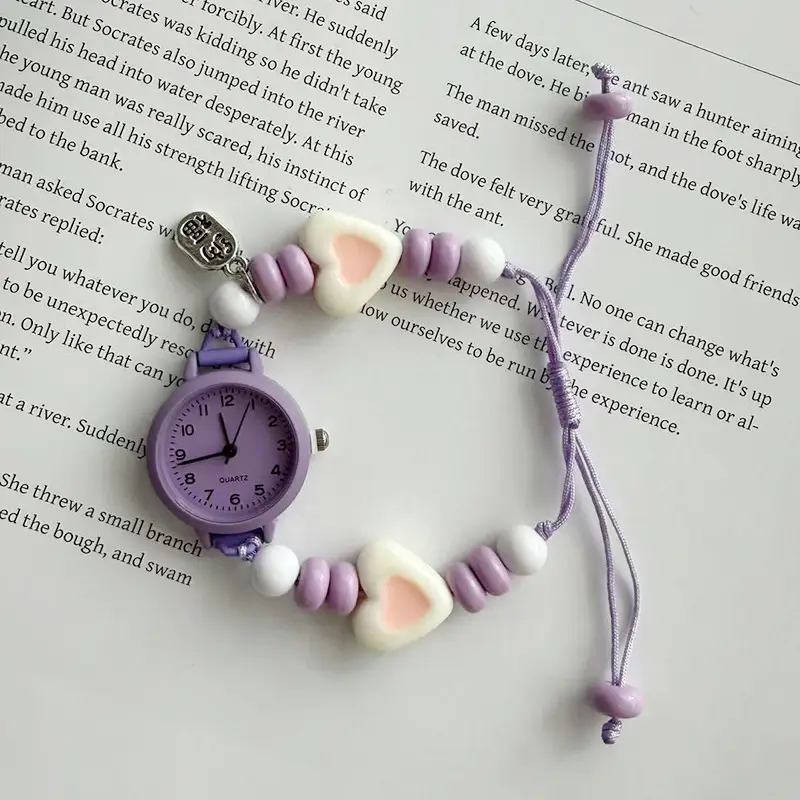 Sweet and Cute Star Chain-Style Watch for Girls, Unique and Non-Crowded Design, Adorable for Middle and High School Students, High Aesthetic Value