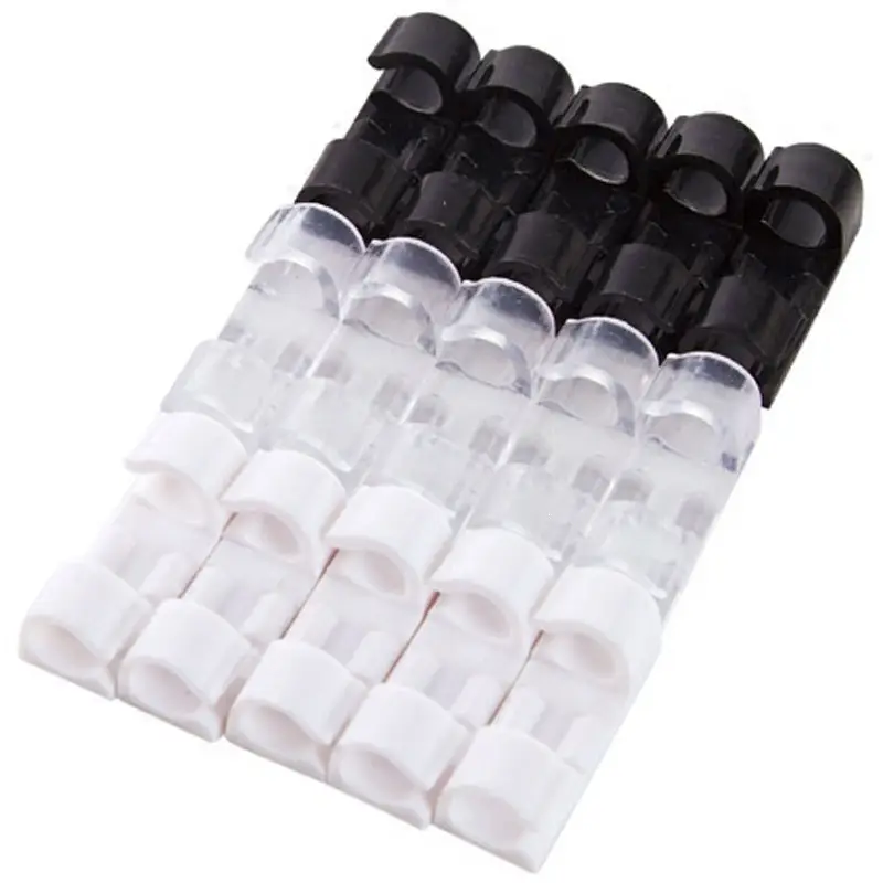 Wall-mounted network cable organizer, data cable organizer, wire storage tool, self-adhesive cable clips, nail-free cable management clamp