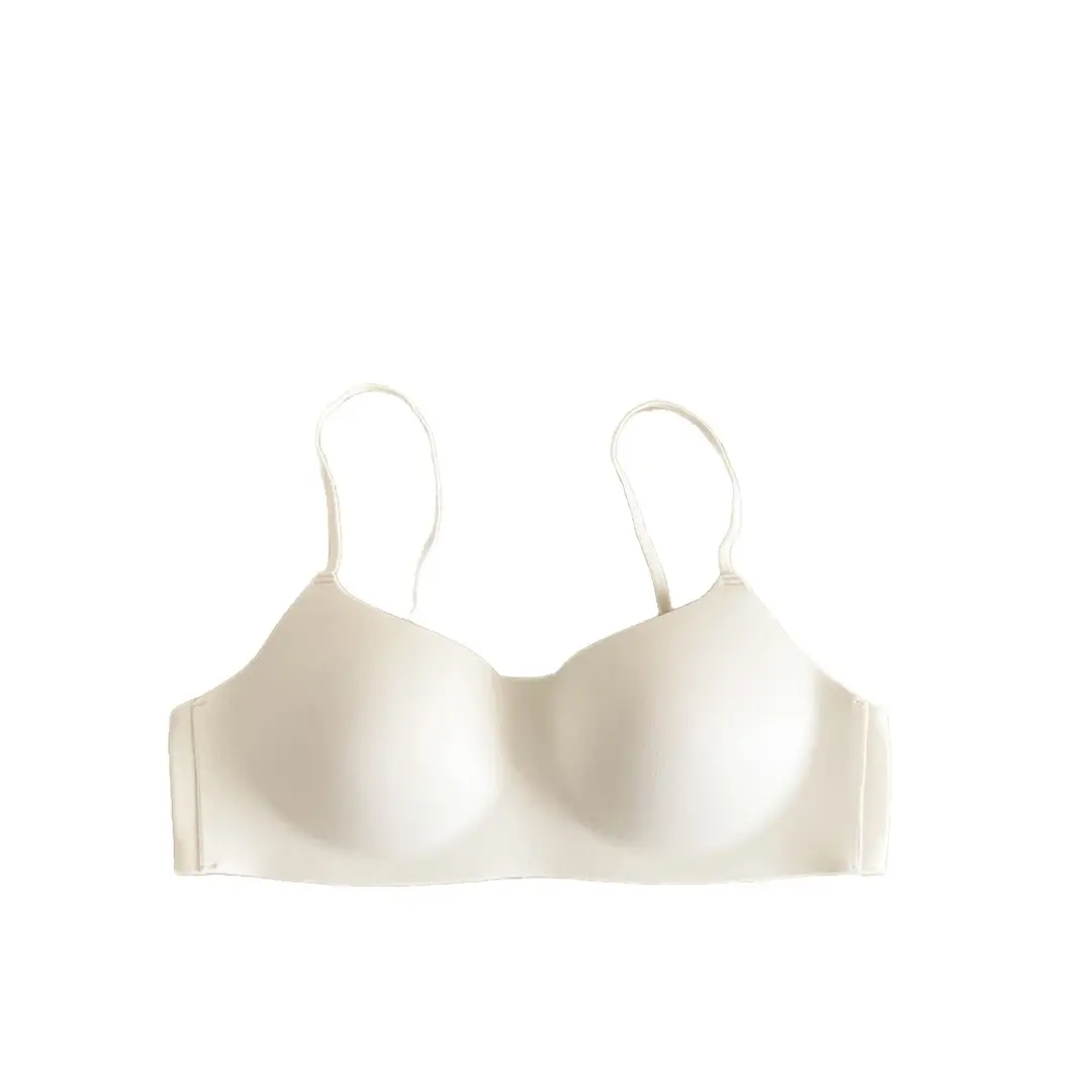 Medium-Thick One-Piece Seamless Underwear for Women with Small Breasts, Push-Up and Anti-Sagging, No Steel Ring, Comfortable and Breathable Cotton Bra