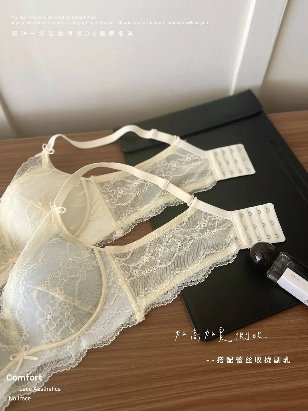 Retro Style Lace Bra for Women, Medium-Thin, Small Chest, Push-Up, Skin-Friendly, Comfortable, Breathable, Soft Bra — feature 13