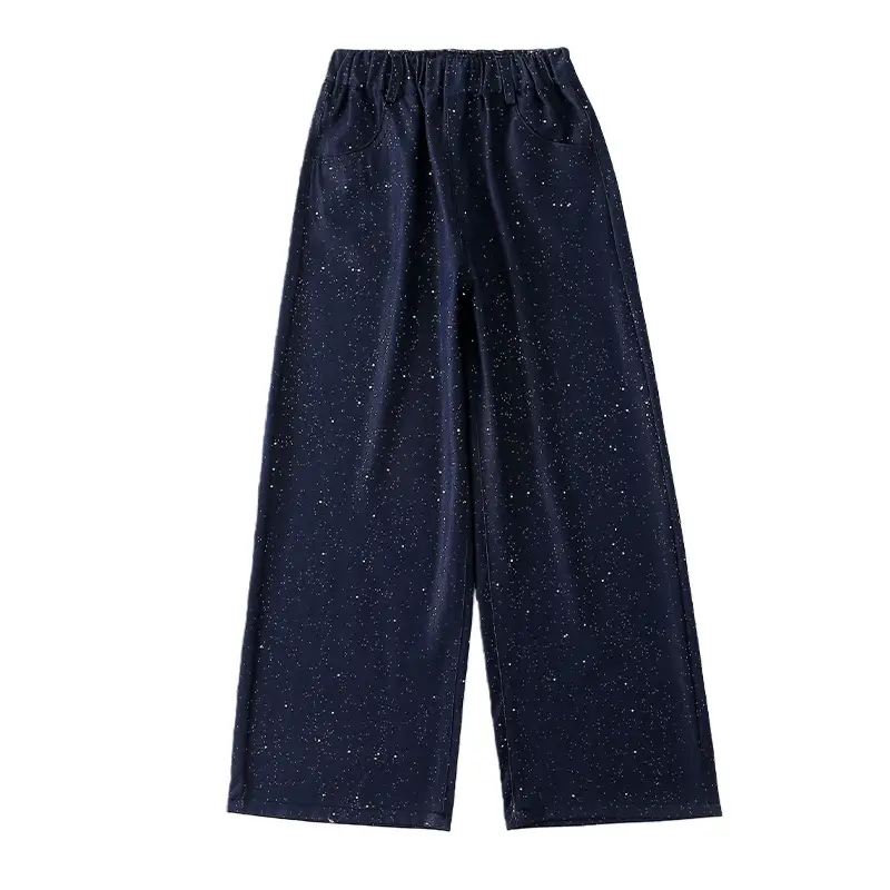 Girls' Pants Summer Thin Style 2026 New Summer Fashion Girls' Trendy Silver-Sprinkled Anti-Mosquito Pants Children's Tencel Jeans