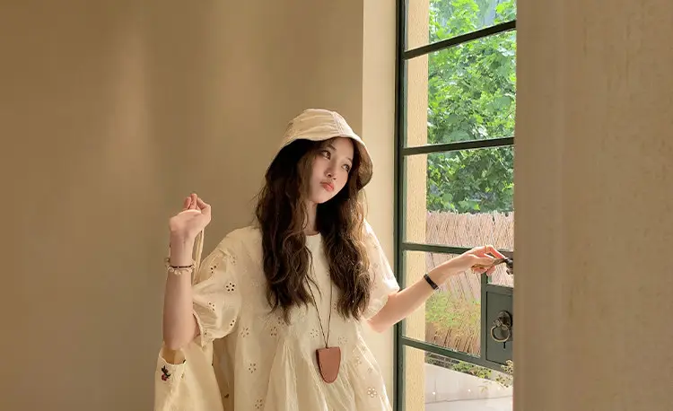 Maternity Suit Summer 2026 New Korean Style Fashion Loose Apricot Color Round Neck Short-Sleeved Top and Pants Two-Piece Set for Women — feature 9
