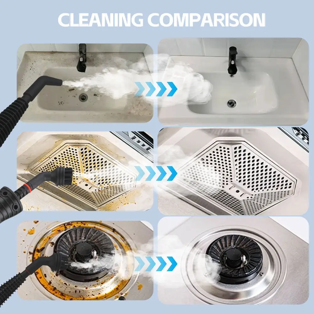 High-Temperature and High-Pressure Steam Cleaning Machine for Air Conditioners, Kitchen Range Hoods, and Household Grease Cleaning, Disinfection Cleaning 12-Piece Set — feature 30