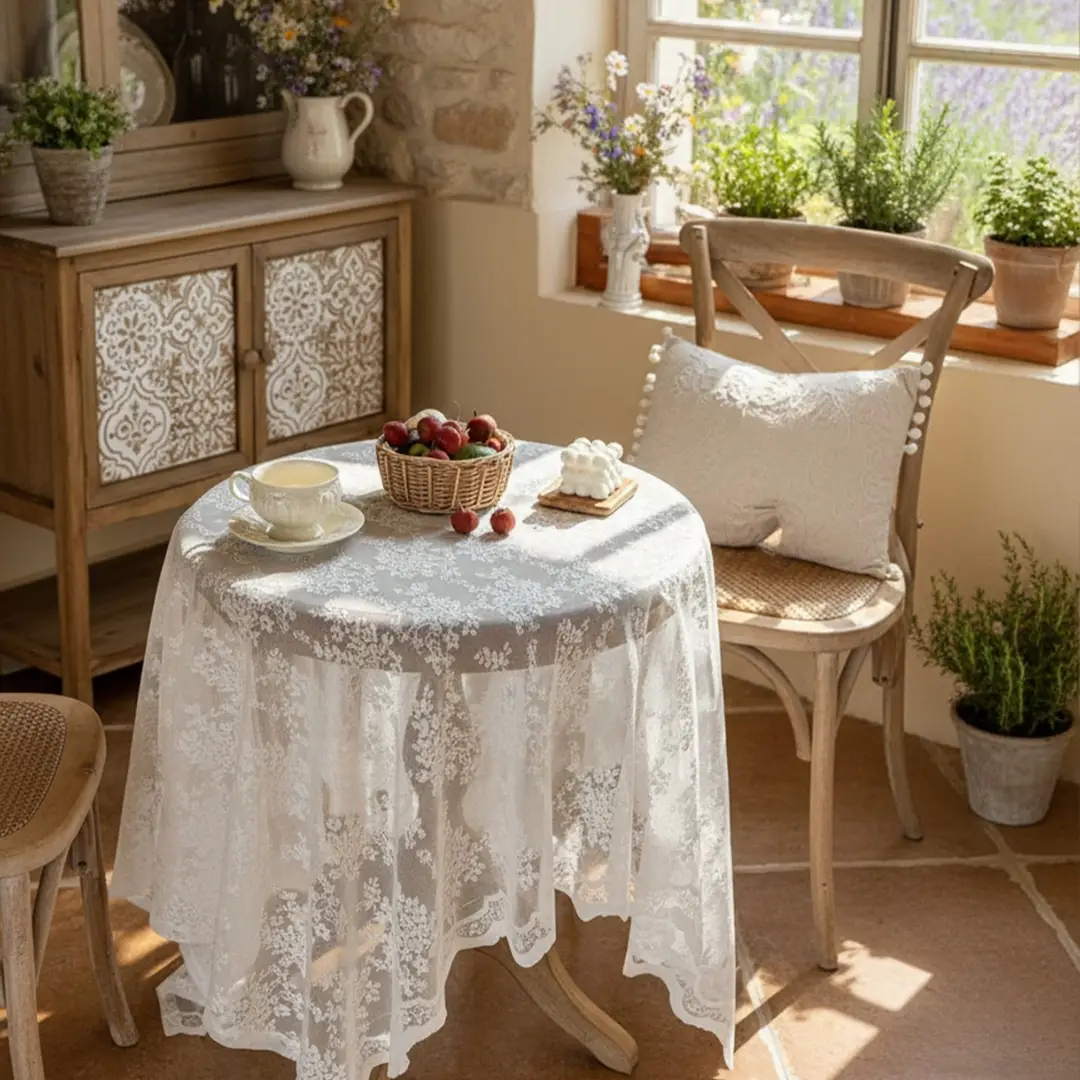 French-style lace tablecloth, rectangular, high-end, suitable for weddings, coffee table cloth, photography prop, hollowed-out European-style romantic background cloth