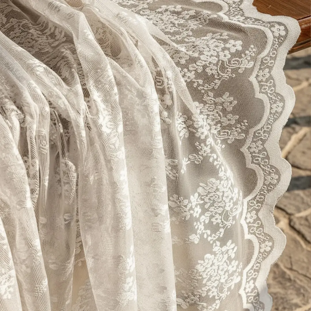 French-style lace tablecloth, rectangular, high-end, suitable for weddings, coffee table cloth, photography prop, hollowed-out European-style romantic background cloth