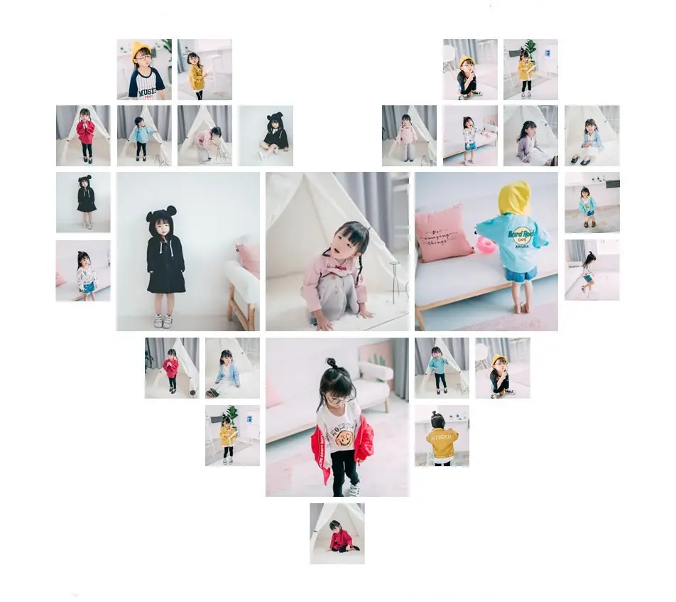 Direct sales from the source factory: girls' short zip-up jacket with hood, casual sporty style, fashionable new spring children's clothing — feature 1