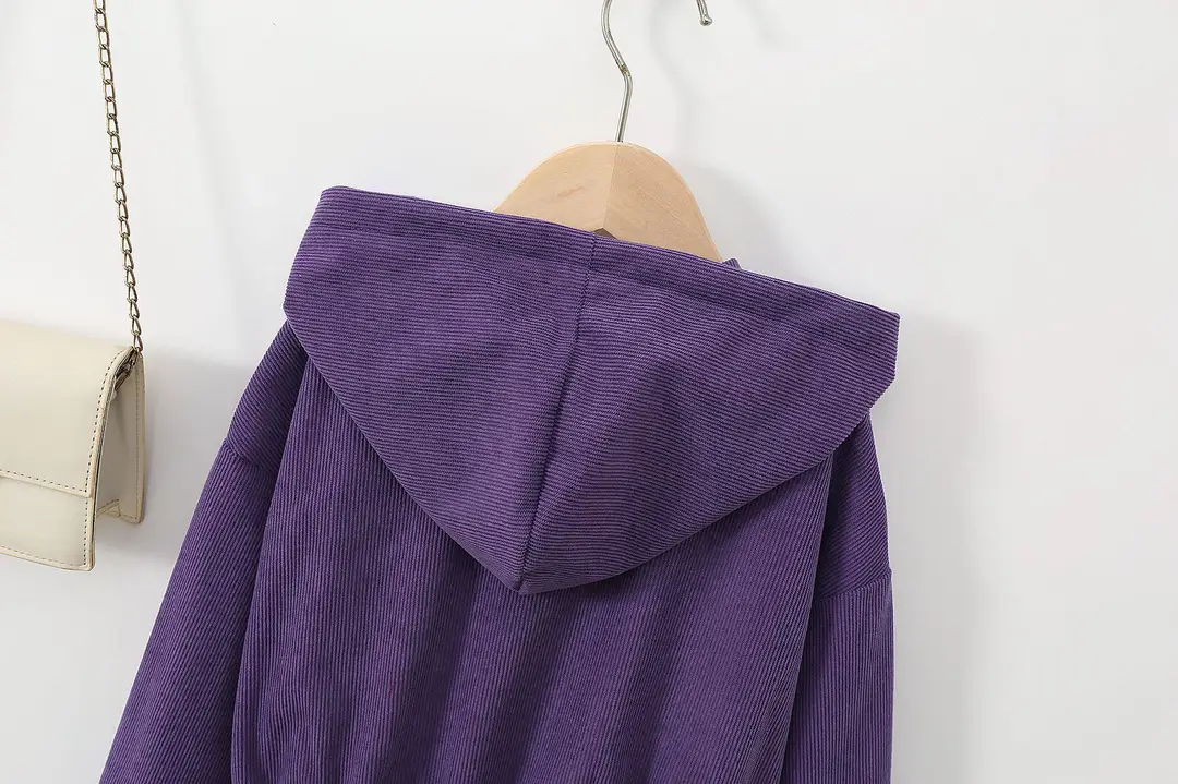 Direct sales from the source factory: girls' short zip-up jacket with hood, casual sporty style, fashionable new spring children's clothing — feature 49
