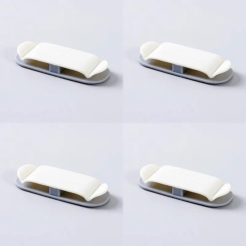 Plug Holder, Wall Power Cord Organizer, Cable Organizer, Desktop Network Cable Clamp
