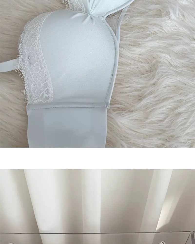 "Twilight Star Spirit" Eyelash Lace~ Three-Dimensional Half-Cup Bra for Women with Small Busts, Push-Up and Lift-Up Effect, Enhancing Appearance — feature 17