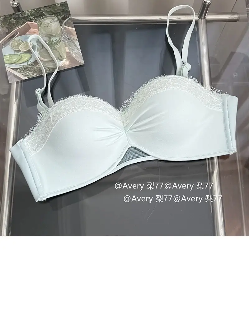 "Twilight Star Spirit" Eyelash Lace~ Three-Dimensional Half-Cup Bra for Women with Small Busts, Push-Up and Lift-Up Effect, Enhancing Appearance — feature 18