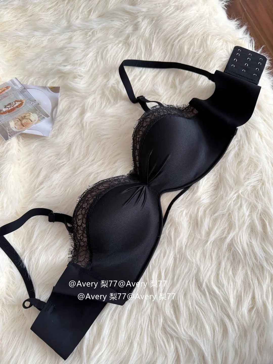 "Twilight Star Spirit" Eyelash Lace~ Three-Dimensional Half-Cup Bra for Women with Small Busts, Push-Up and Lift-Up Effect, Enhancing Appearance