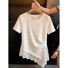 260g Rayon】Pure Desire Style Sweet and Spicy Girl U-Neck Slim-Fit Short-Sleeve T-Shirt for Women, Summer Short Half-Sleeve Tight Top — feature 13