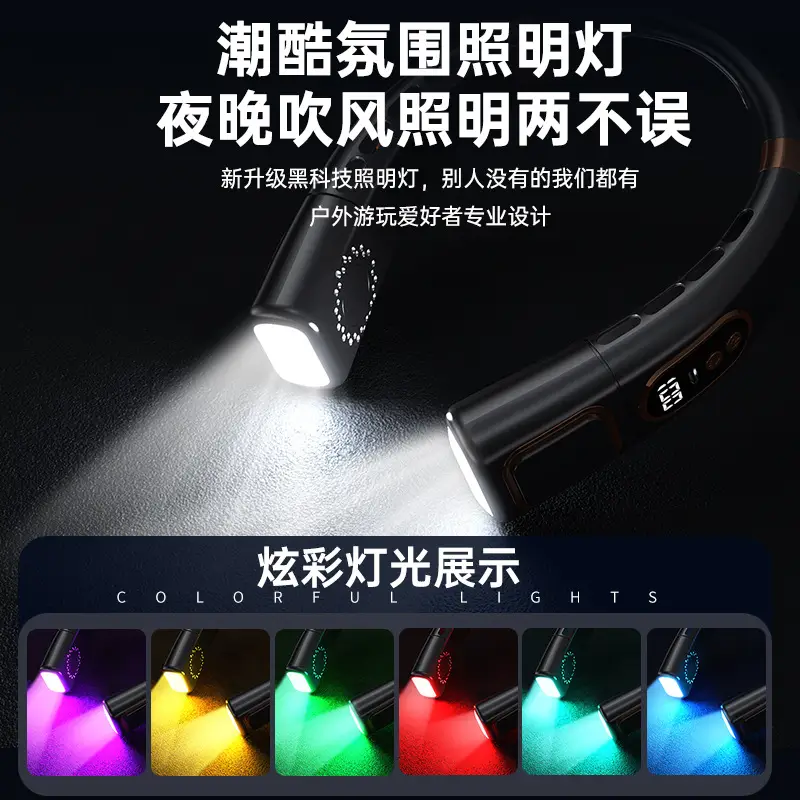 New Style Neck Fan USB Rechargeable Portable Silent Turbo Bladeless Mini Fan for Outdoor Use