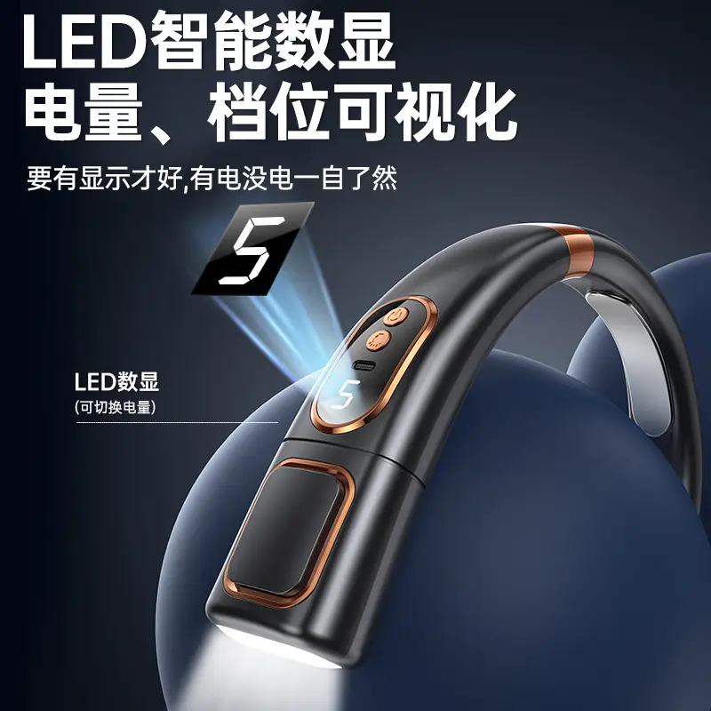 New Style Neck Fan USB Rechargeable Portable Silent Turbo Bladeless Mini Fan for Outdoor Use